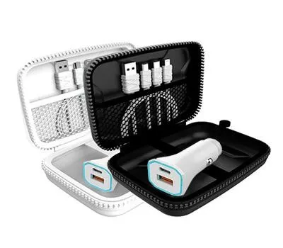 팝폰 C핀8핀 동시충전 1.5m 고속케이블 차량충전기 CS43