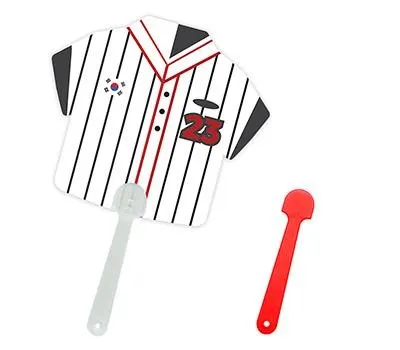 옷모양 유니폼 자유형 팬시 2컬러 부채