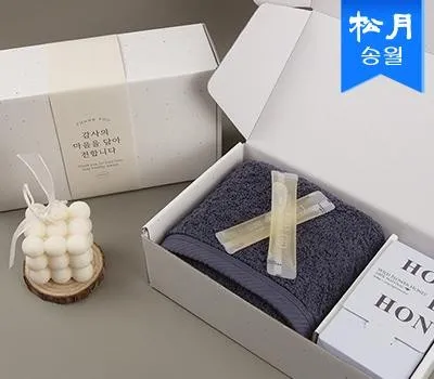 프리미엄 꿀 수건 답례품F180g 코마 40수1허니