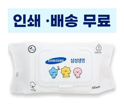 깨끗한 화이트 물티슈 100매 40g 캡형