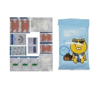 카카오프렌즈 크리넥스 물티슈 구급키트 여행용 2종세트