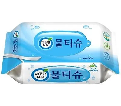 깨끗한나라 페퍼민트 휴대용 물티슈30매