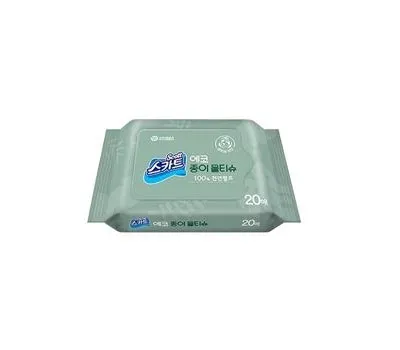 유한킴벌리 스카트 에코 종이 물티슈 휴대용 20매