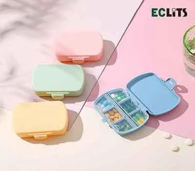 에클리츠 파스텔 약통 휴대용 알약 정리함