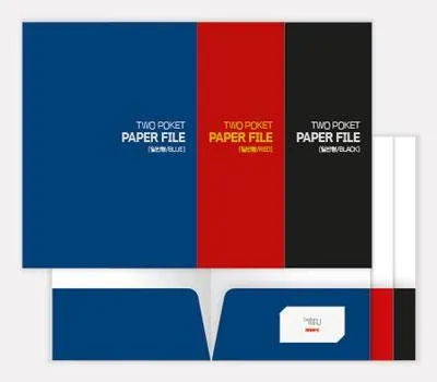 투포켓 종이화일 기성 일반형 포켓100mm