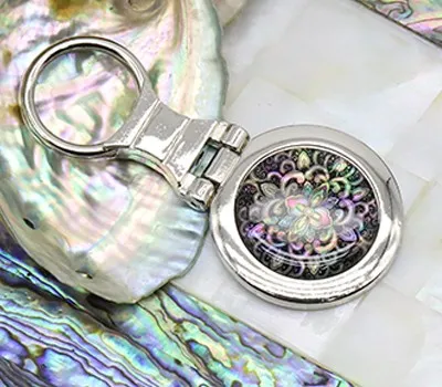 나전칠기 자개원형키