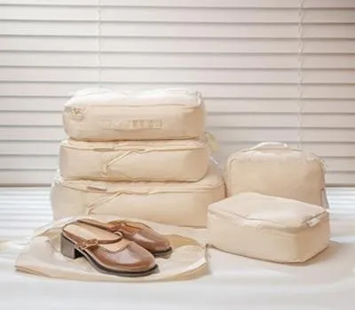 트렌디 파스텔 여행용 압축파우치6종세트