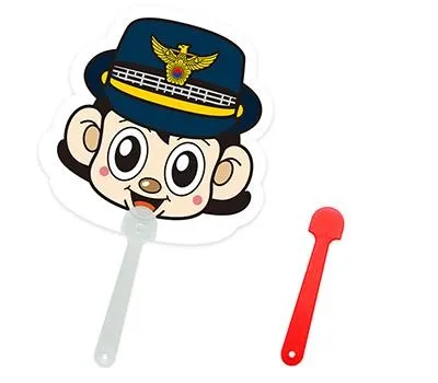 포순이 자유형 팬시 2컬러 부채